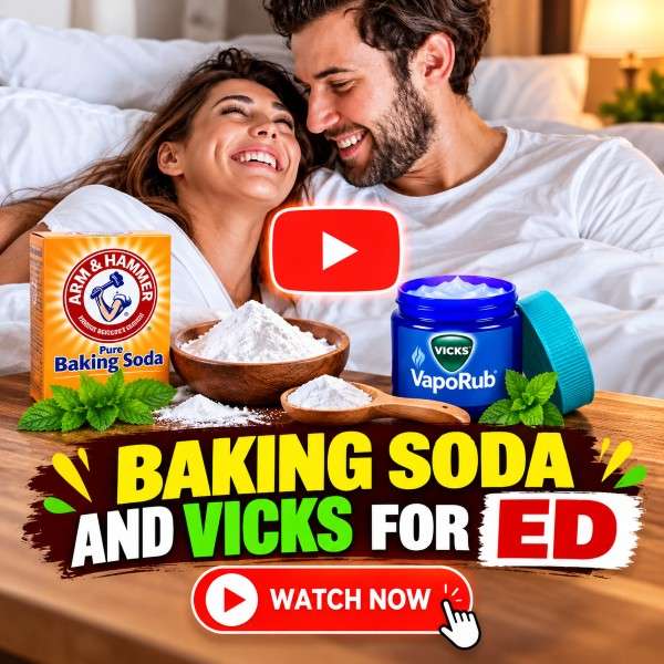 baking soda and Vicks forED